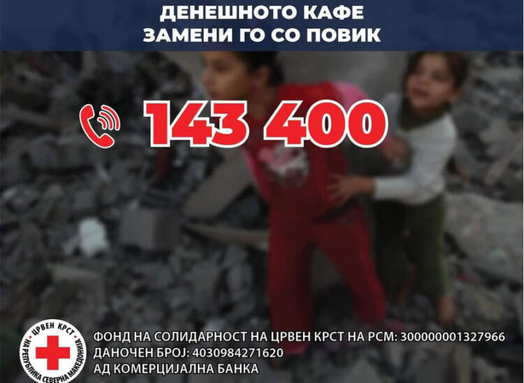 Црвен Крст на Македонија – Повик за донаторски акции за погодените подрачја од земјотресот