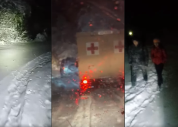 ВИДЕО: Спасени четири лица заглавени на жичара на Водно