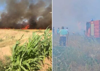 Изгаснат големиот пожар на депонијата во с.Јосифово, валандовско