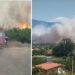 Tрет ден гори во Дојранско Асанли, пристигна и хеликоптер на помош