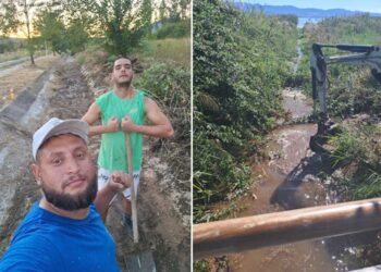 Хероите на Дојран, Бранко и Самир го исчистија каналот од системот за полнење на Дојранското езеро