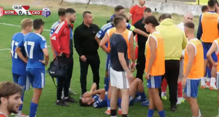 ВИДЕО: Прекин на дербито од ВМФЛ во Гевгелија, крајот без победник