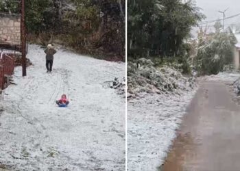 ВИДЕО: Падна првиот снег во Македонија