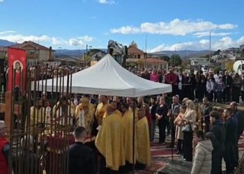 Oсветени темелите на Параклис посветен на „Свети Архистратиг Михаил и сите Небесни Сили“ во Гевгелија