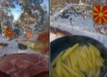 ВИДЕО: Свинско на жар подготвено на Кожуф планина