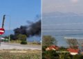 ВИДЕО: Пожар во Дојран, Дојранското езеро ги полни ер-тракторите на ДЗС
