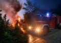 Пожар во Гевгелија, гори во близина на фабриката „ВОРИ“